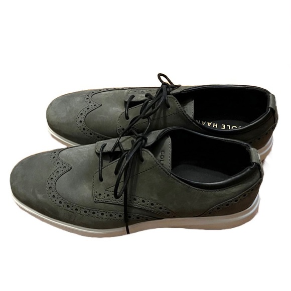 Cole Haan Zero Grand Grey Oxford Shoes - Picture 4 of 10